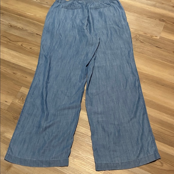 Lands’ End High Rise Tencel Fiber Pleated Wide Leg Pants Women’s 14 NWT - Picture 12 of 13